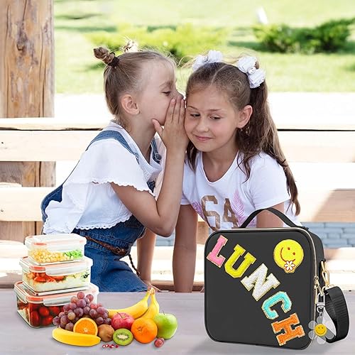 Miniatura 3 de Lonchera para niñas y mujeres, lonchera preparada para adolescentes y niñas, bolsa de almuerzo aislada para niños, bolsa grande reutilizable con