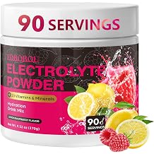 Sugar Free Raspberry Lemon Electrolyte Powder, Zero Calorie, 90 Servings