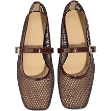 Milumia Summer Leopard Mesh Ballet Flats for Women Comfortable Dressy Work