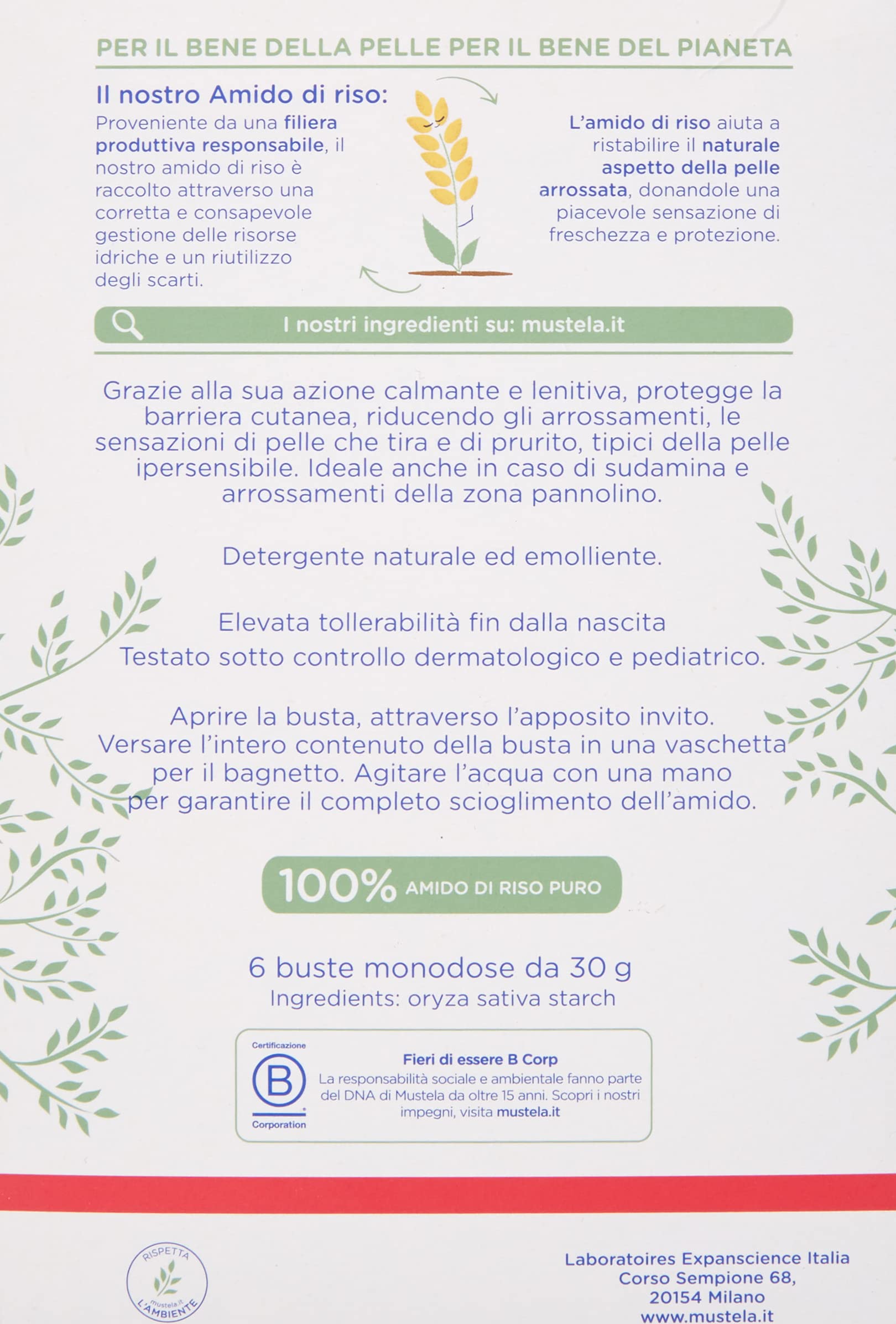 Mustela Amido di Riso