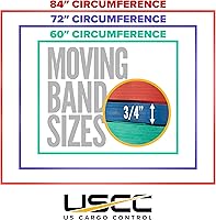 Vista 2 de US Cargo Control Bandas móviles de goma grandes (paquete de 36), paquete variado de 30, 36 y 42 pulgadas, 12 correas de cada tamaño, bandas de goma