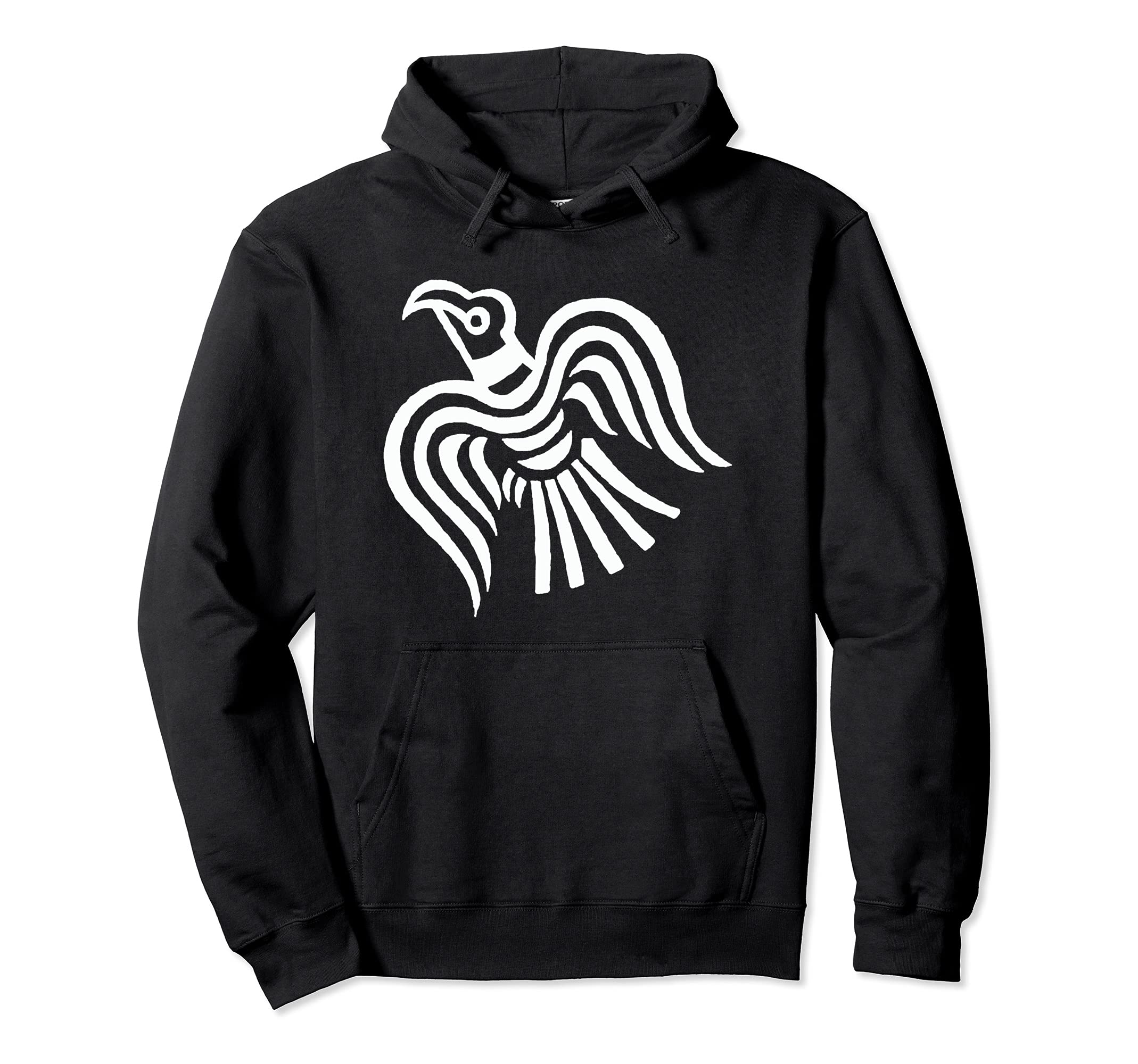 Norse Viking Raven Banner Symbol Pullover Hoodie