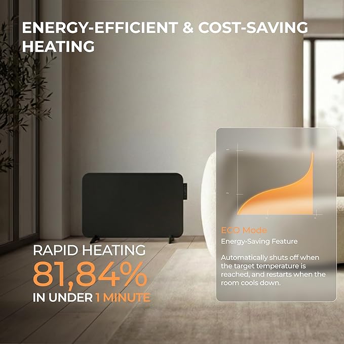 Calefactor Eléctrico Infrarrojo con Termostato Inteligente y Control WiFi miniatura 4