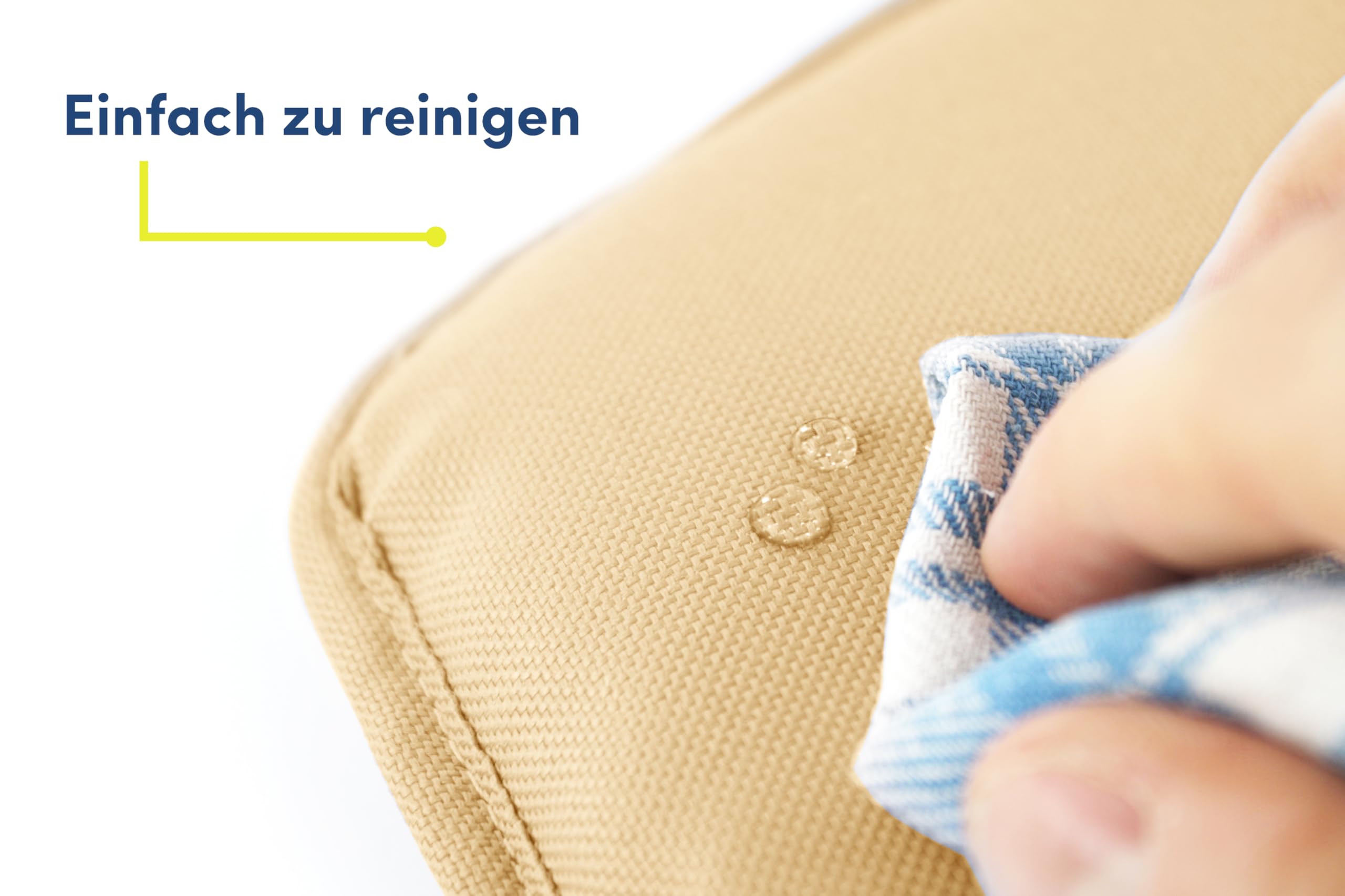 Hochstuhl Sitzkissen für Stokke Tripp Trapp - ergonomisches Memory-Schaum Kissen zur Rückenentlastung, Sitzpolster extra dick - Sitzverkleinerer Auflage ohne Verrutschen (Bär/Beige)