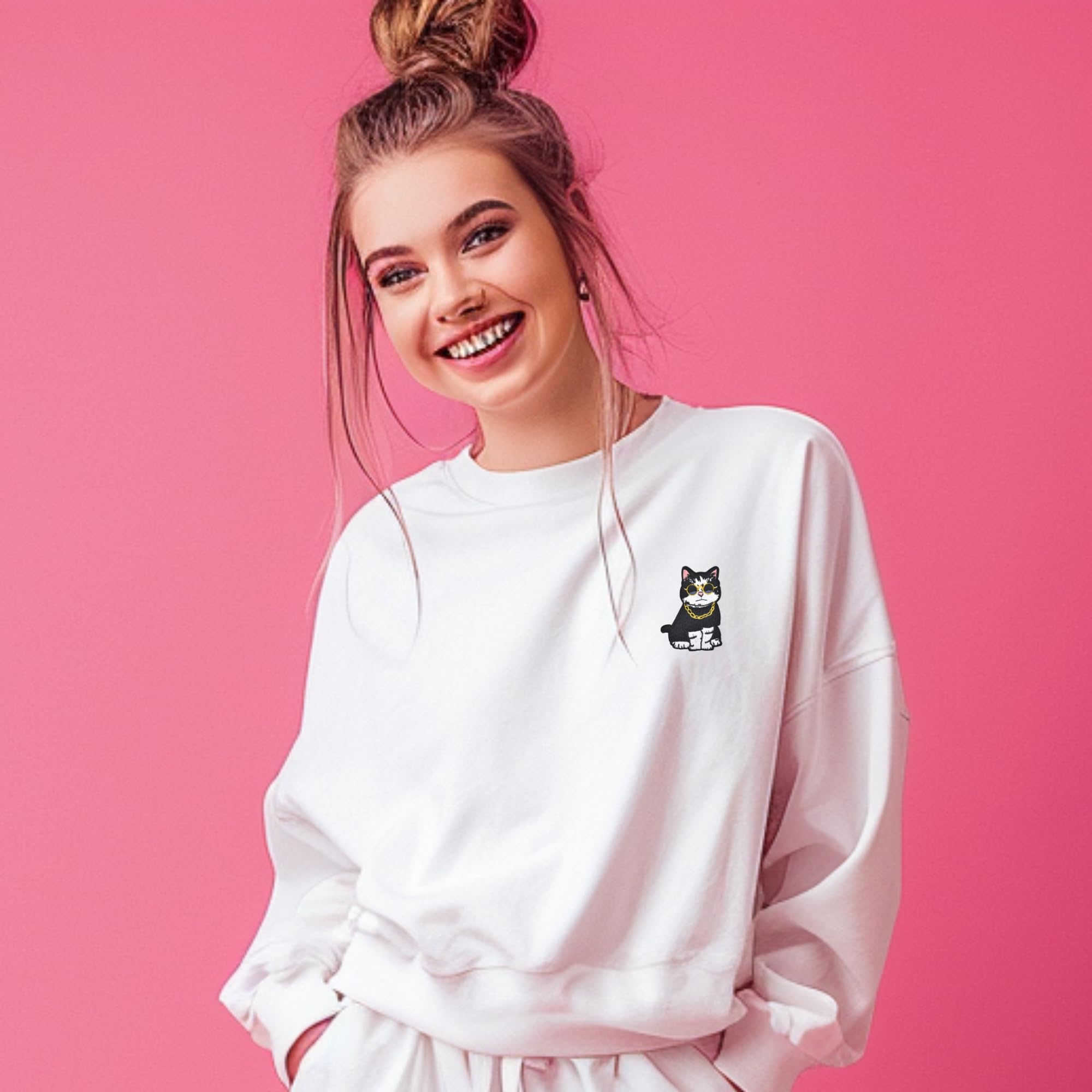 【関税&送料込】  T-Shirt With Logo Patch Amazon.com: 2pcs Gold Chain Cat Embroidered Iron on Patches