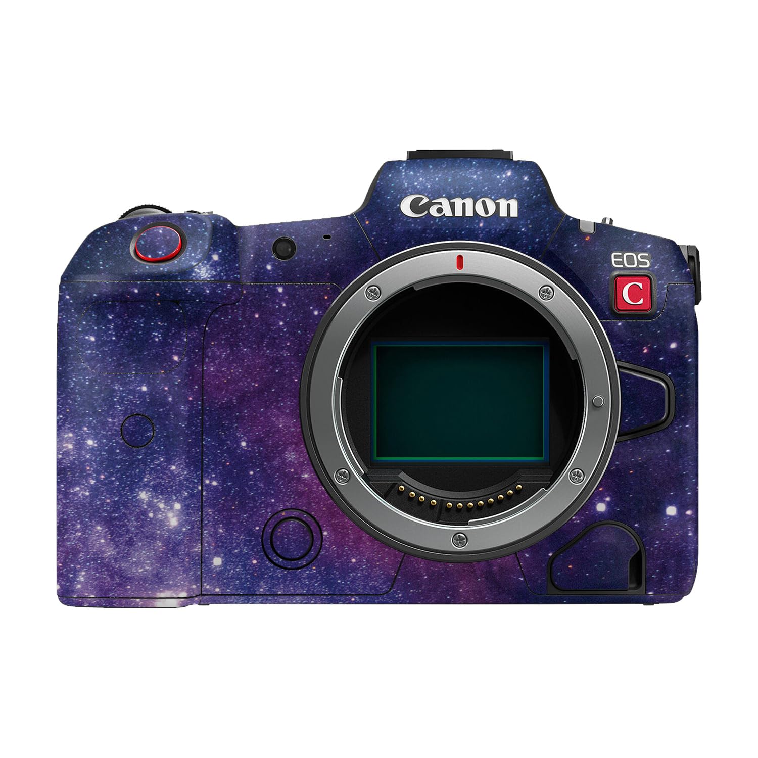 Camera Skin Compatible with Canon EOS R5C (2022) - Violet Stars - Premium 3M Vinyl Protective Wrap Decal Cover - Easy to Apply | Crafted in the USA by MightySkins