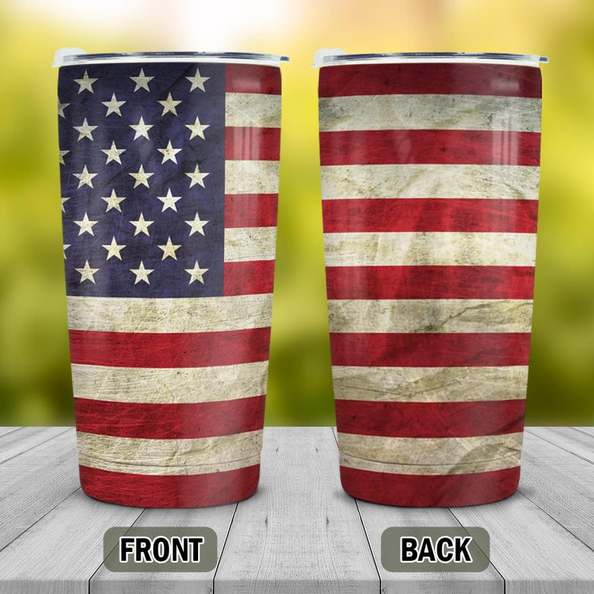 winorax American Flag Tumbler 20oz Stainless Steel Insulated Tumblers 4th Of July Cups With Lids Coffee Travel Mug Cup For Men Boys Dad Grandpa Fathers Day - Image 2