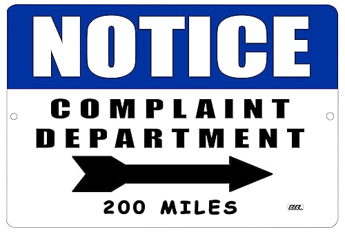 Rogue River Tactical Funny Sarcastic Metal Tin Retail Store Business