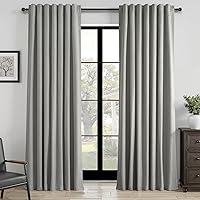 Vista 49 de Topfinel Cortinas Opacas y Cortinajes Marfil Crema de 84 Pulgadas de Largo, Beige con Pliegues Pinzados Completamente Opacas de Lino Natural