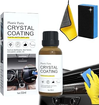 Cristal Coating para Plastico Del Carro, Crystal Coating for Car, Plastic Parts Crystal Coating, Crystal Coating for Car Plastic Parts 1Pc
