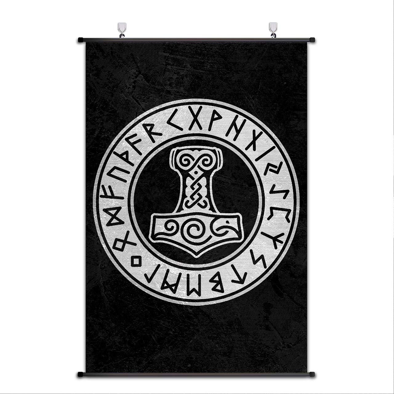Póster de Mjolnir Srocll: dale un toque vikingo único a tu salón o despacho