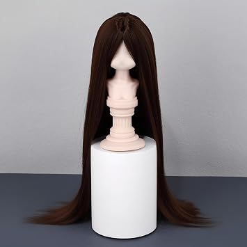 BJD Doll Wig Ball Jointed Doll Fashions Soft Long Hair,Multiple Colors,for 1/3 1/4 1/6 BJD Dolls (Blue 1/3)