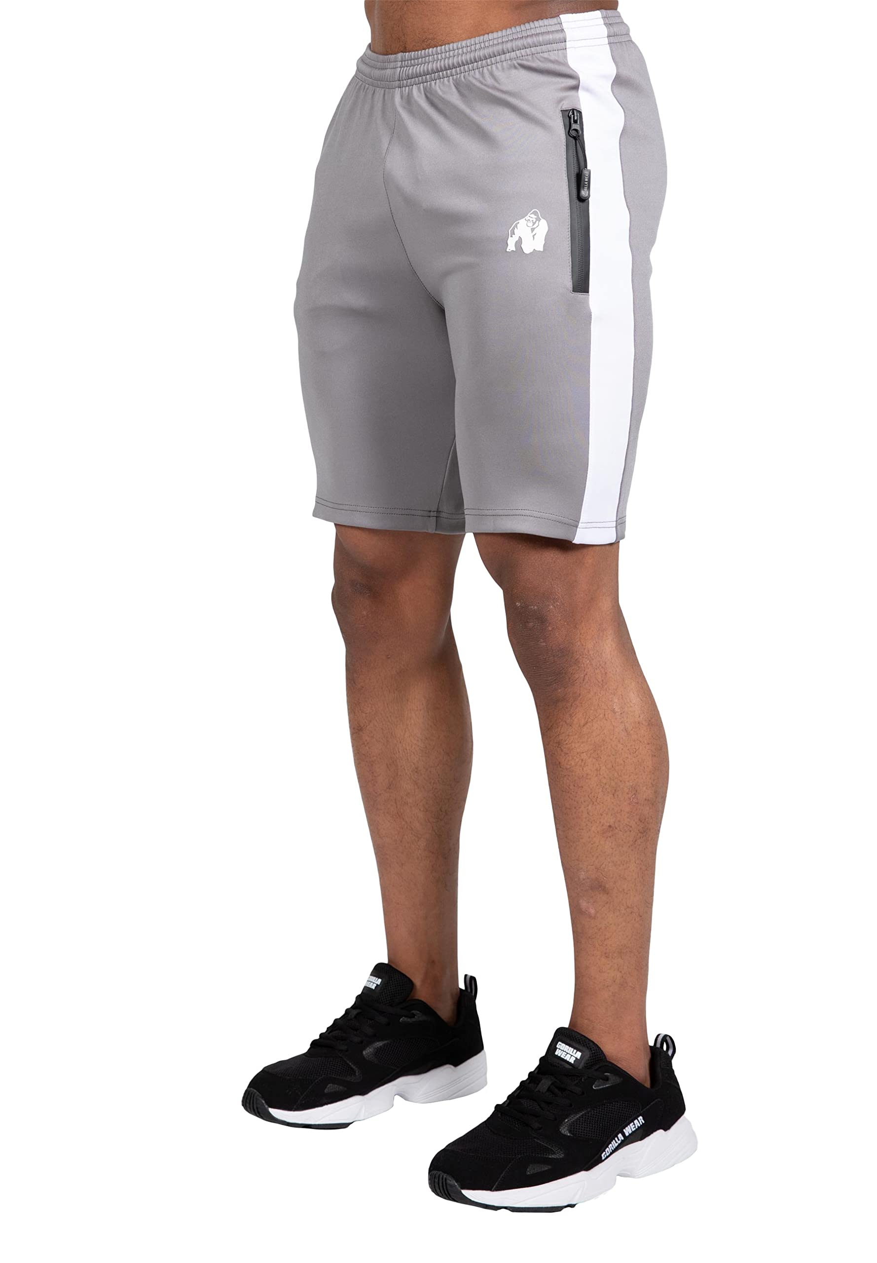 Gorilla Wear Men's Benton Track Shorts, Gray, XXL