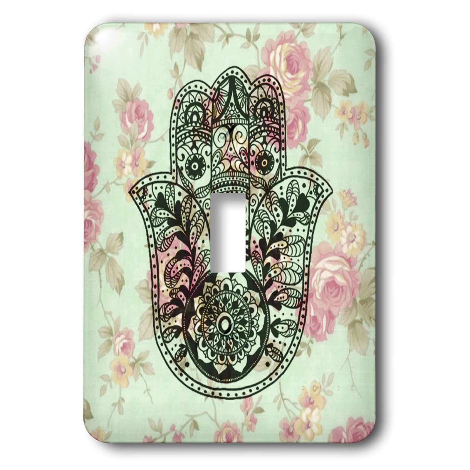 Interrupteur Fleur Motif Hamsa 3drose LSP 200823 1 deco murale maison