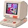 Divoom MiniToo Retro PC-Style Computer Speaker, Smart Pixel Screen with DIY Faces, Bluetooth & USB Audio, Alarm/White Noise C