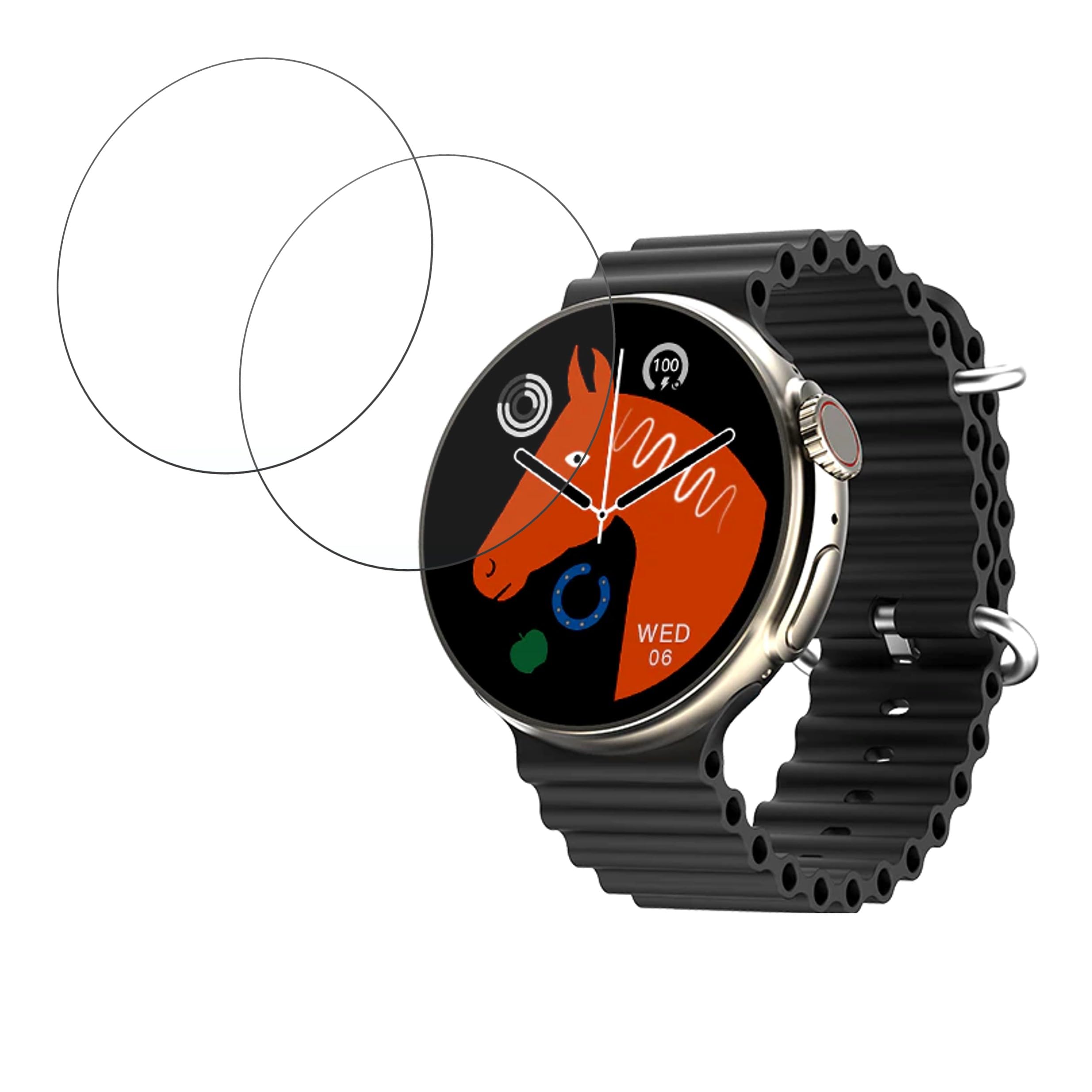 DVTECH® (Pack of 02 Flexible Clear Smartwatch Screen protector for Fire Boltt Cyclone (Not a Tempered glass) (B0CBH89QHS) Amazon Price History, Amazon Price Tracker