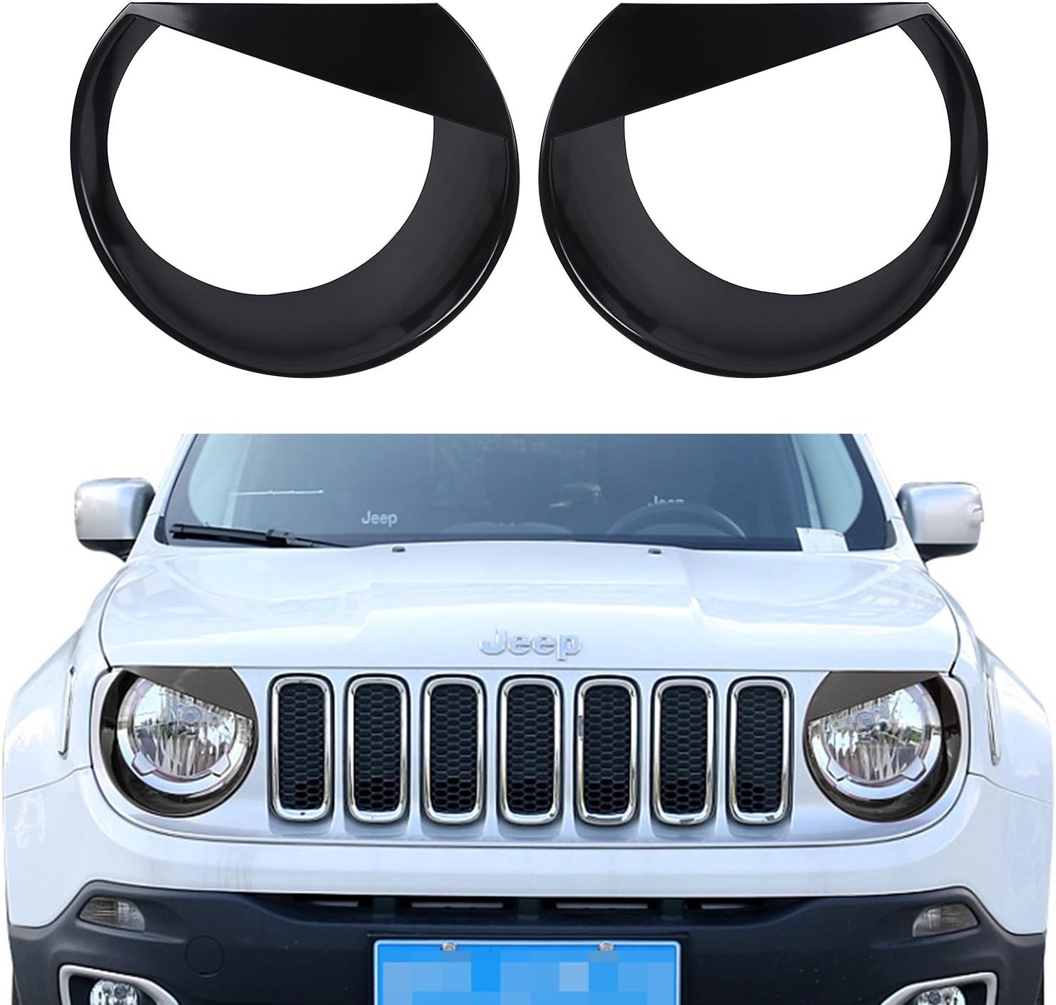 Amazon Com Hooke Road Black Angry Bird Headlight Bezels Cover For 15 16 17 Jeep Renegade Automotive Amazon Com Hooke Road Black Angry Bird Headlight Bezels Cover For 15 16 17 Jeep Renegade Automotive