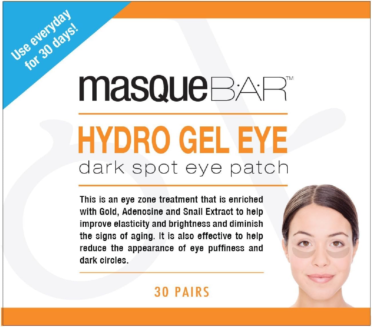 Masque Bar Hydro Gel Dark Spot Eye Patch, 30 ct.