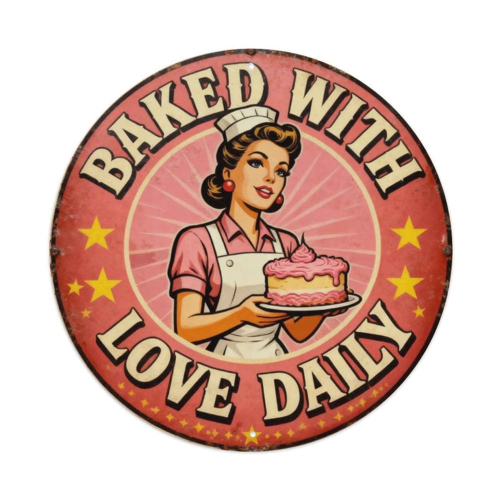 Retro Bakery Tin Sign Metal Tin Sign Plaque