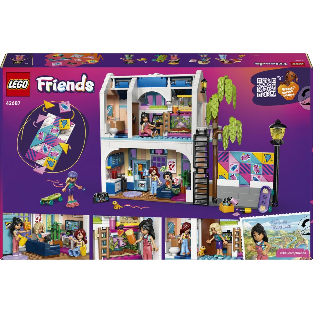 LEGO Friends Dom rodzinny Liann 42687 | Rodzinne scenki, zestaw do odgrywania ról, prezent dla dziewczynki i chłopca 7+, 946 elementów