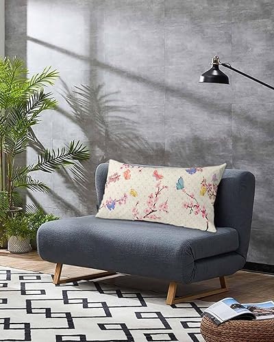 Miniatura 3 de Fundas de almohada de tamaño King, fundas de almohada suaves con diseño de mariposas y flores, fundas de almohada decorativas de lujo, funda de