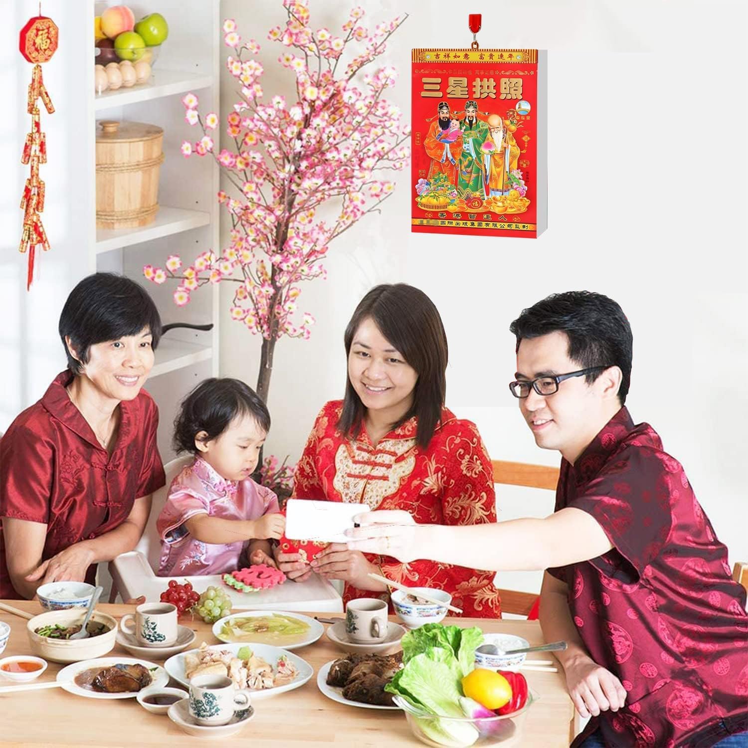 2025 Chinese Daily Calendar Chinese Lunar Date Calendar,Old Almanac Home Calendar Lunar Year Chinese Calendar Chinese Daily Calendar Tear Off Lunar Calendar 2025 (16K) - Image 2