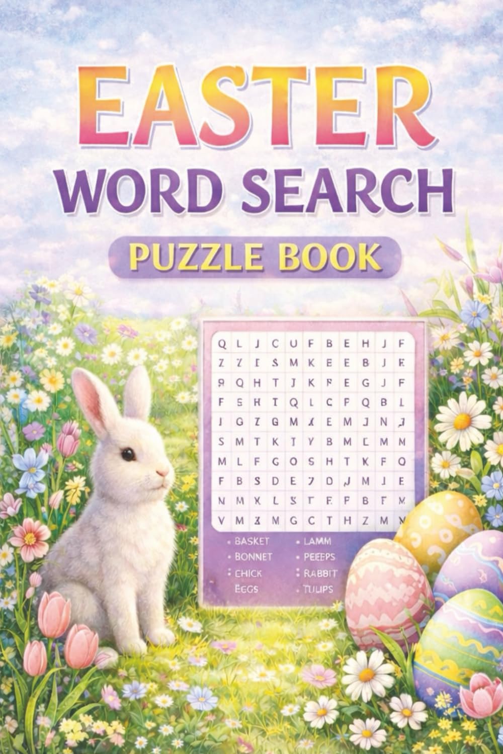 Easter Word Search Puzzle Book: 55 Fun Easter & Spring Word Search Puzzles | Perfect Easter Basket Stuffer for Kids, Teens, and Adults