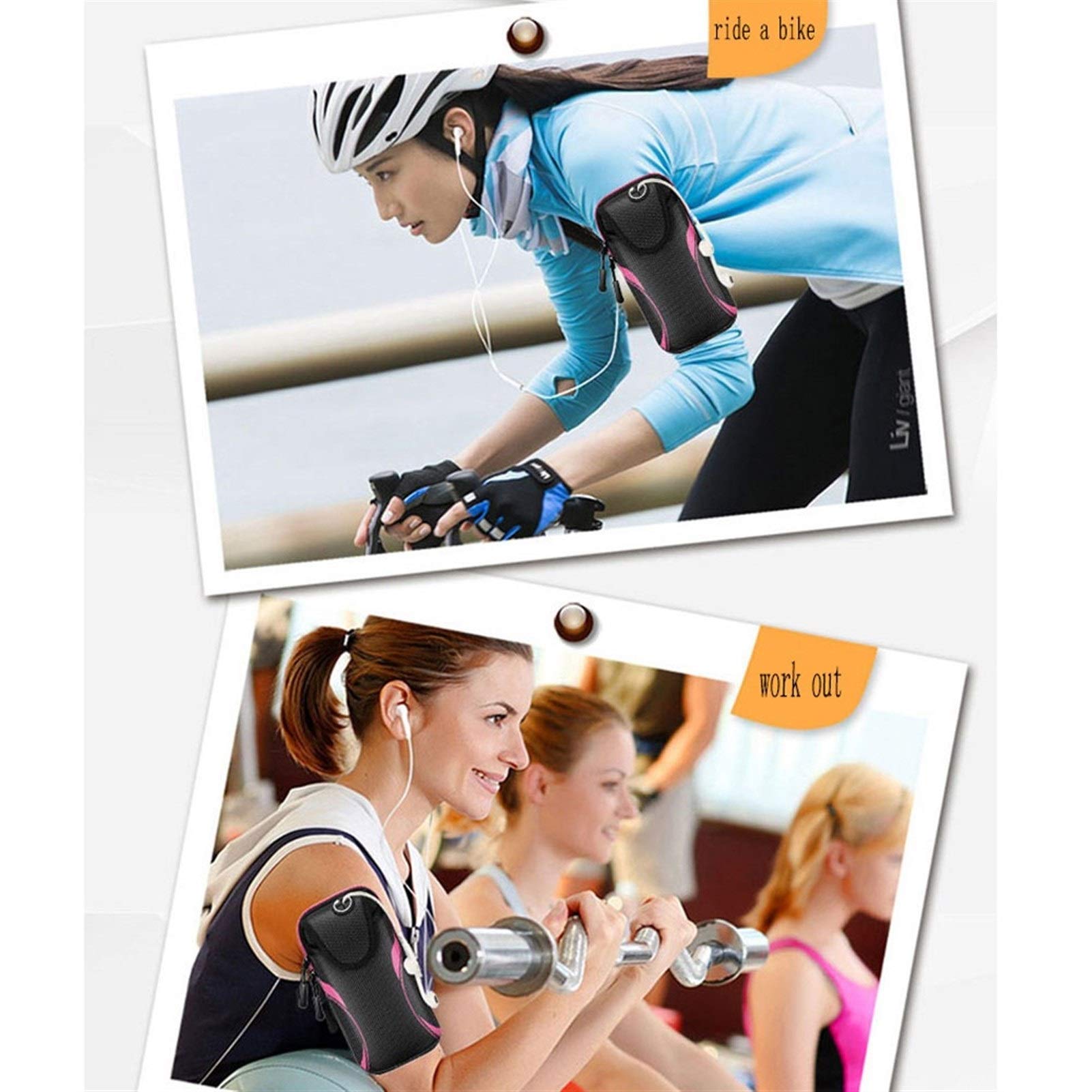 Brazalete Deportivo/Ejecución de Brazo móvil Bolsa/Compatible con el iPhone X / 8/7/6 / Plus, Samsung Galaxy S9 / S8 / S7 / S6 / Edge/Plus