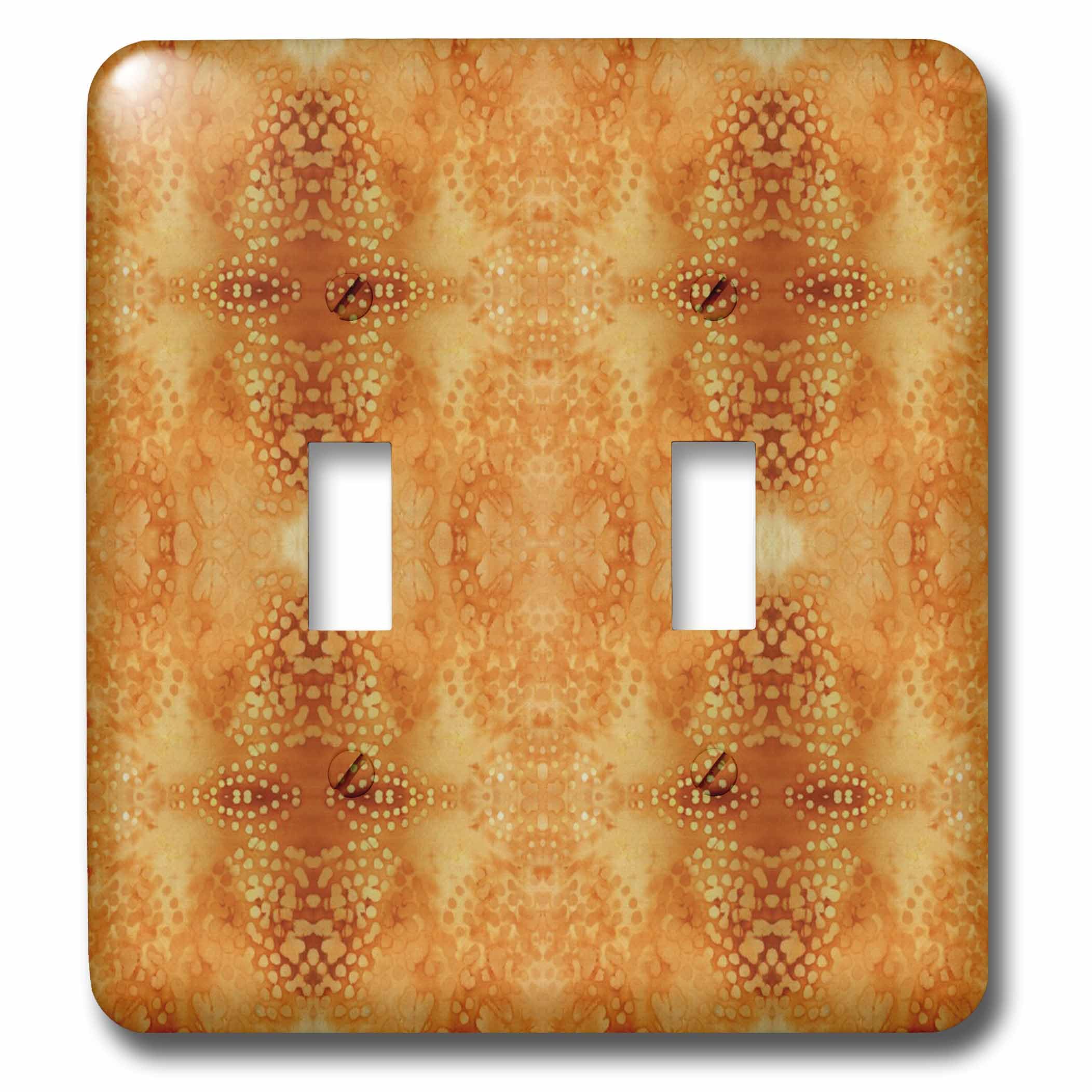 Interrupteur à bascule 3dRose lsp_35051_2 orange brûlé au design mat résistant