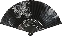 Vista 1 de Ventilador plegable de dragón negro