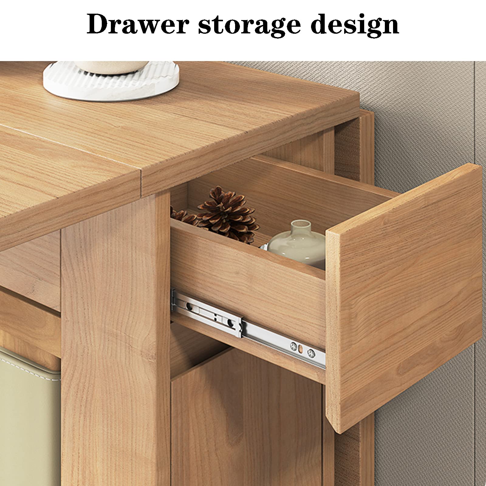 Amazon.co.jp: 拡張可能なダイニングテーブル、無垢材のドロップリーフ