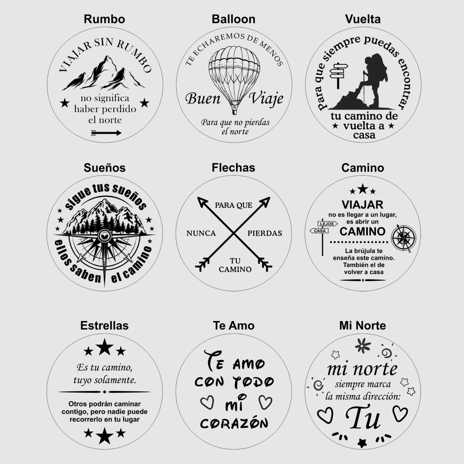 Brújula personalizada con grabado personalizable y texto personalizado, varios diseños, piel de latón, caja de regalo, gran idea de regalo