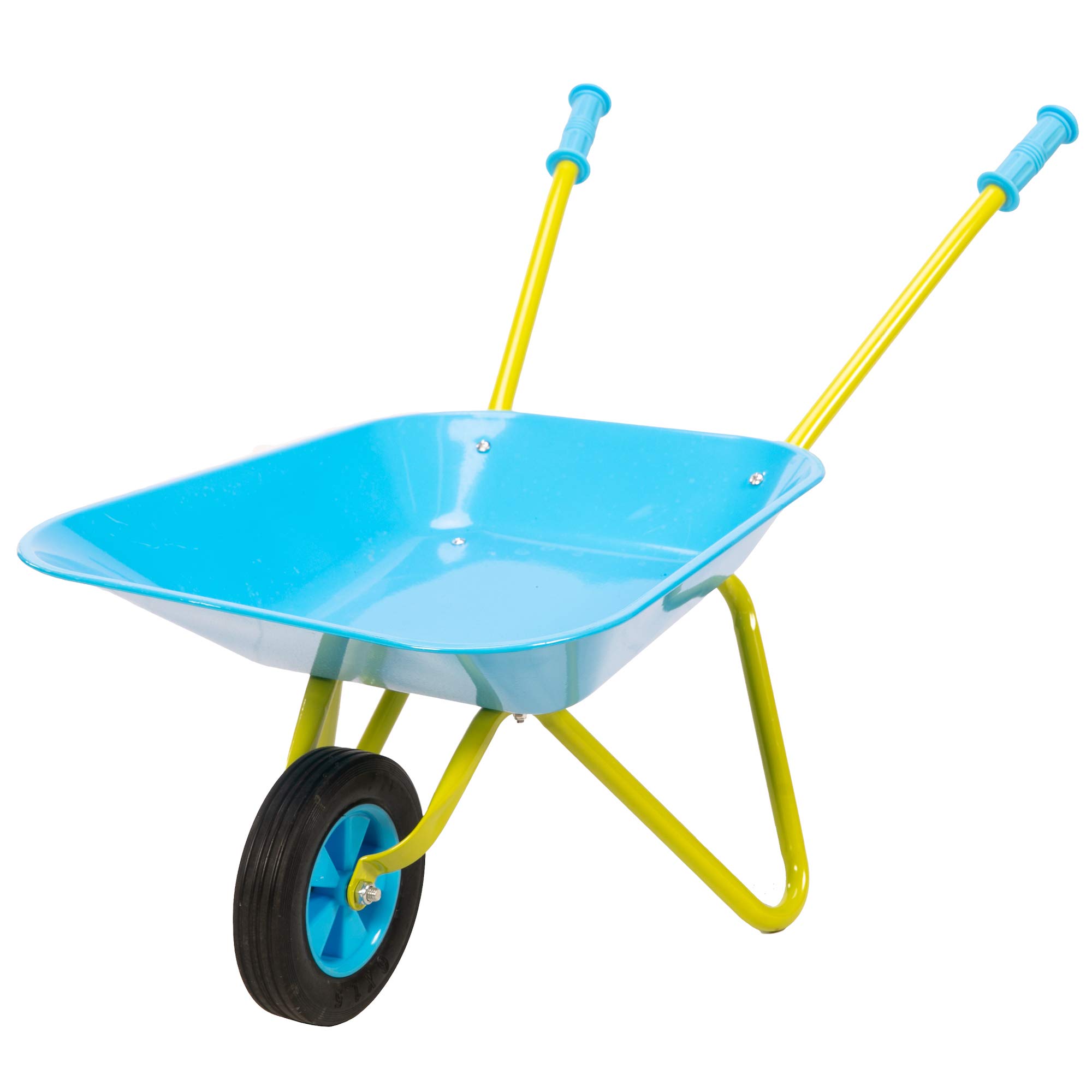 Fat Brain Toys Wheelbarrow Pretend and Play Toy - Kids' Metal Yard Tool, Ages 3+
