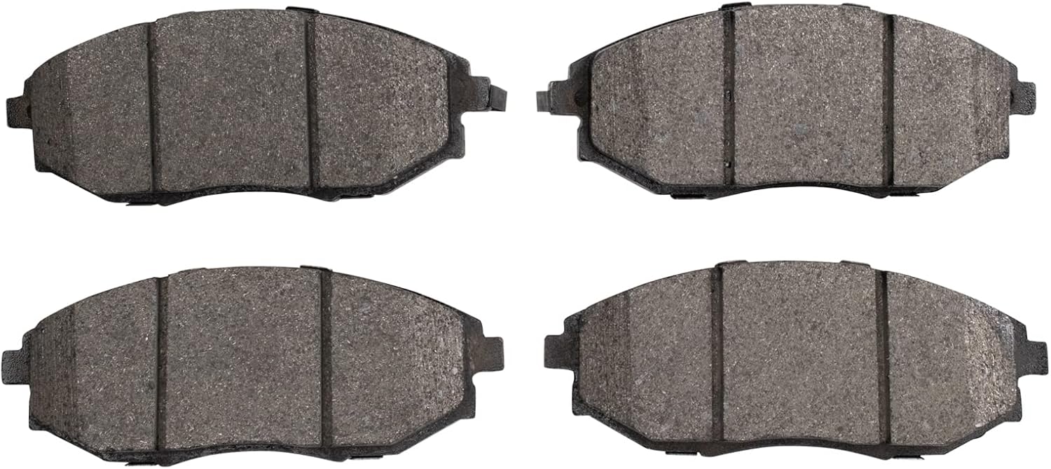 TRQ Front Brake Pads Semi Metallic Compatible with 2004-2006 Suzuki Verona