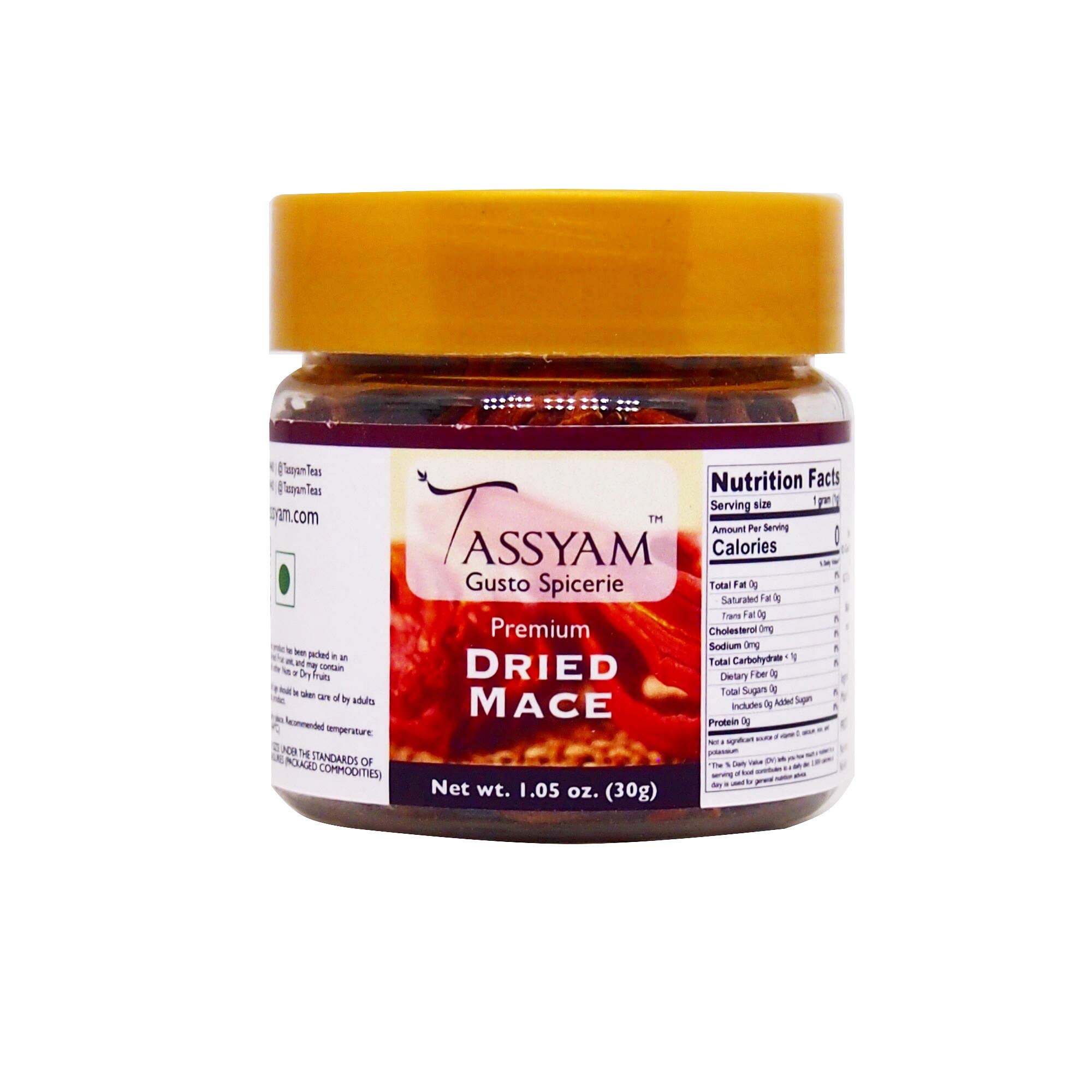 TassyamWhole Mace 30g ( 1.05 OZ), Javitri