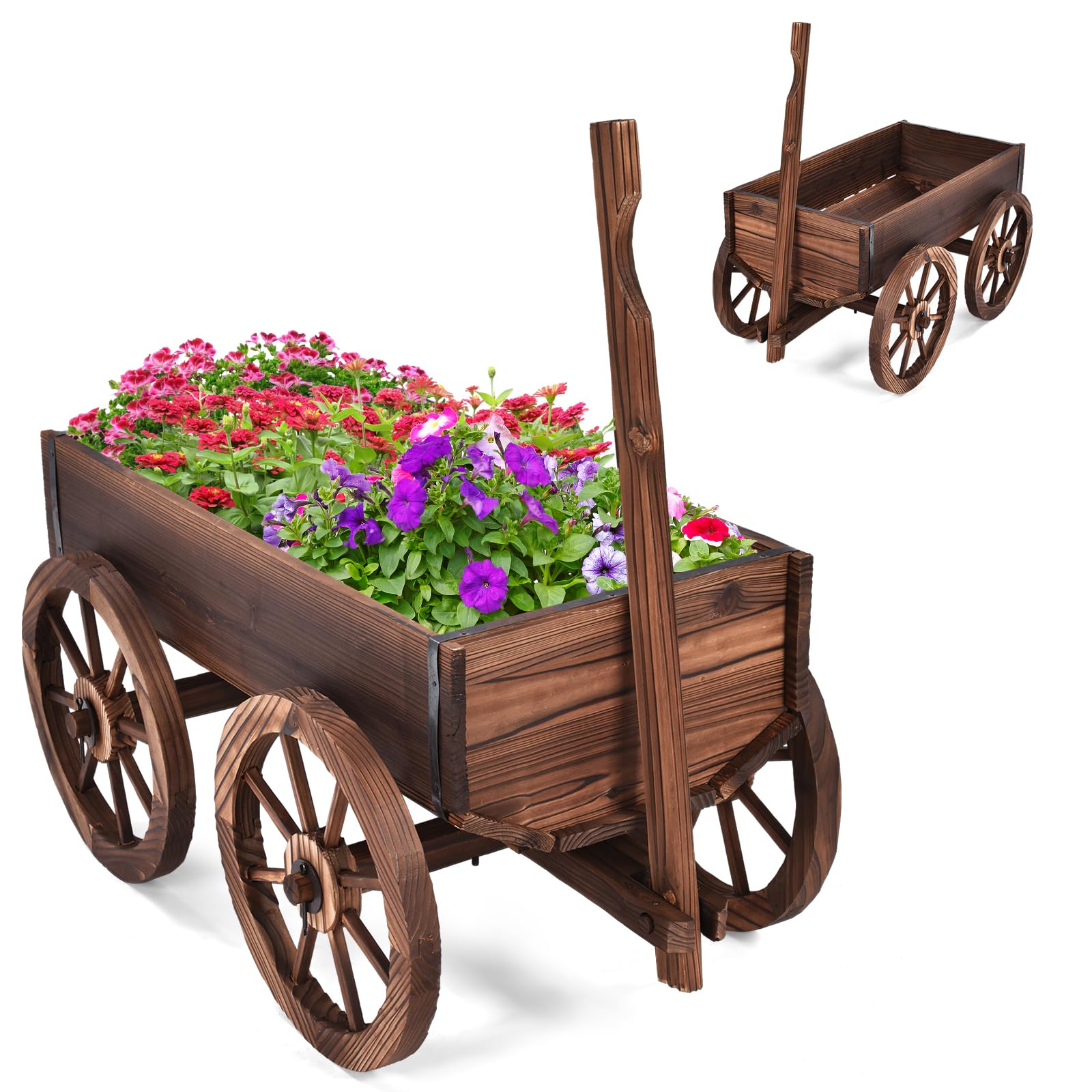 FIORIERA LEGNO UTILIZZO Balcone Piante Scatola Fiori Pentola Fioriera