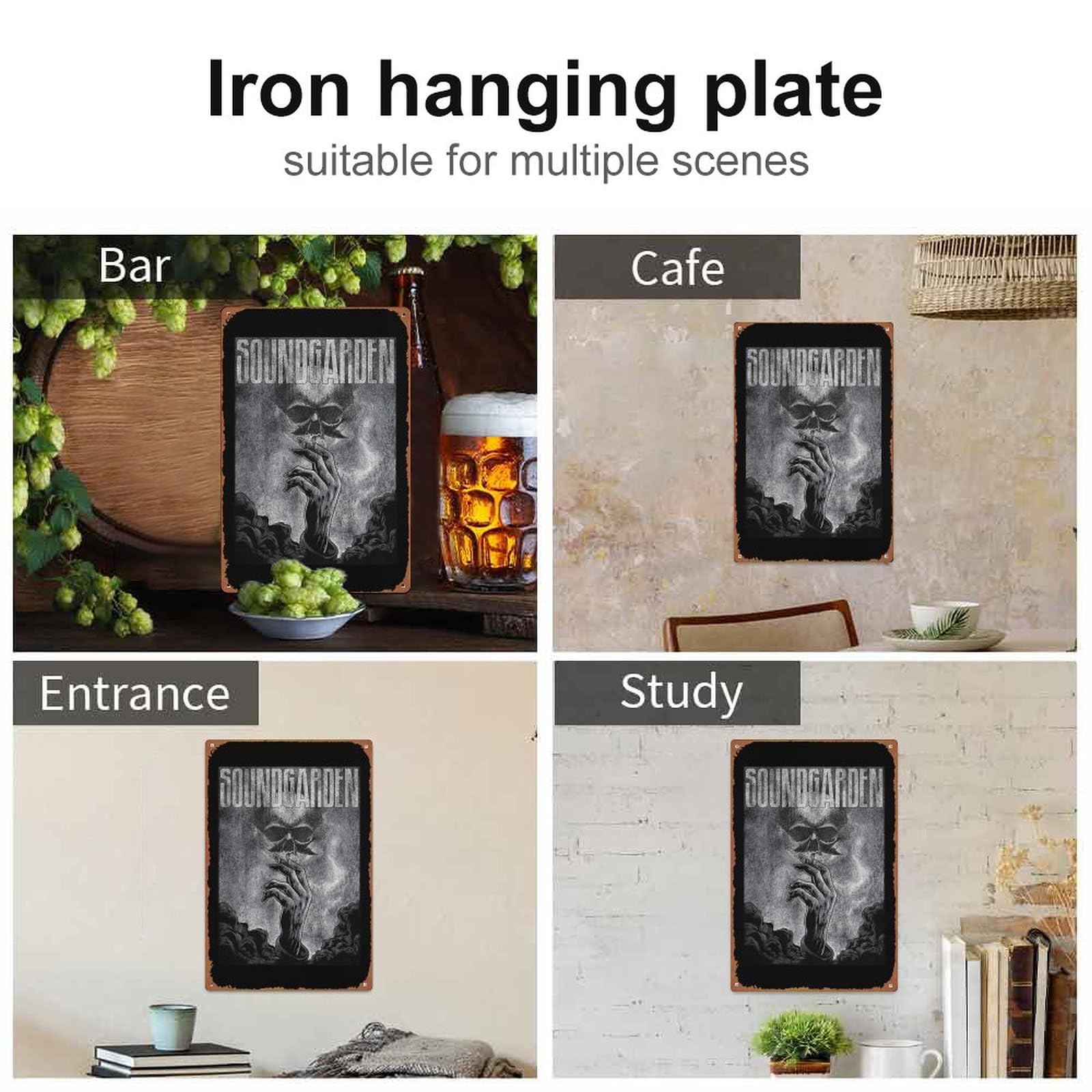Ymyoo Letrero de metal con música es lo que los sentimientos suenan como letrero de metal para patio de 12 x 16 pulgadas Ymyoo Letrero de metal con música es lo que los sentimientos suenan como letrero de metal para patio de 12 x 16 pulgadas
