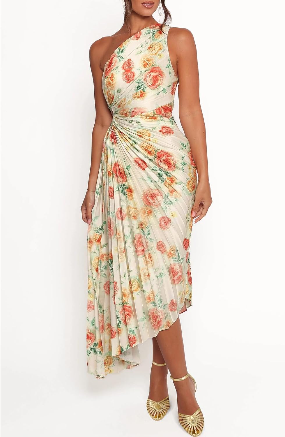 SOVANYOU Gold Heels for Women Closed Pointed Toe Ankle Strap High Heels Women's Stiletto Pumps for Wedding Prom Party Shoes - Image 7