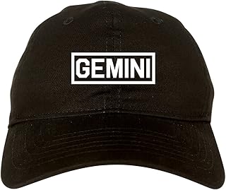 Kings Of NY Gemini Horoscope Sign Mens Dad Hat Baseball Cap Black