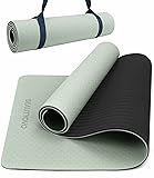 Yogamatte Rutschfest mit Tragegurt, 8mm Dicke Yoga Matte, Pro Sportmatte...