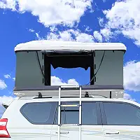 Livre para construir carro SUV com teto rígido, barraca de teto rígido para carro autônomo, barraca de acampamento para carro ao ar livre, almofada grossa e confortável, 6 small gift