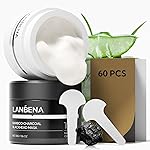 LANBENA Blackhead Remover Nose Pore Strips for Face, 2.0 Upgraded Deep Cleansing Peel off Mask Nose Strips Skincare for All Skin (1.06 Oz/30g) - 60pcs Strips (White+Black)