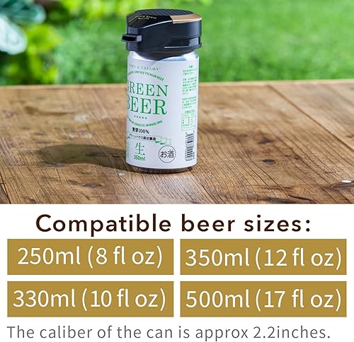 Miniatura 3 de GREEN HOUSE Servidor de cerveza ultrasónico de un solo toque que cabe sobre latas de cerveza, transformándolas en un grifo de cerveza de barril,