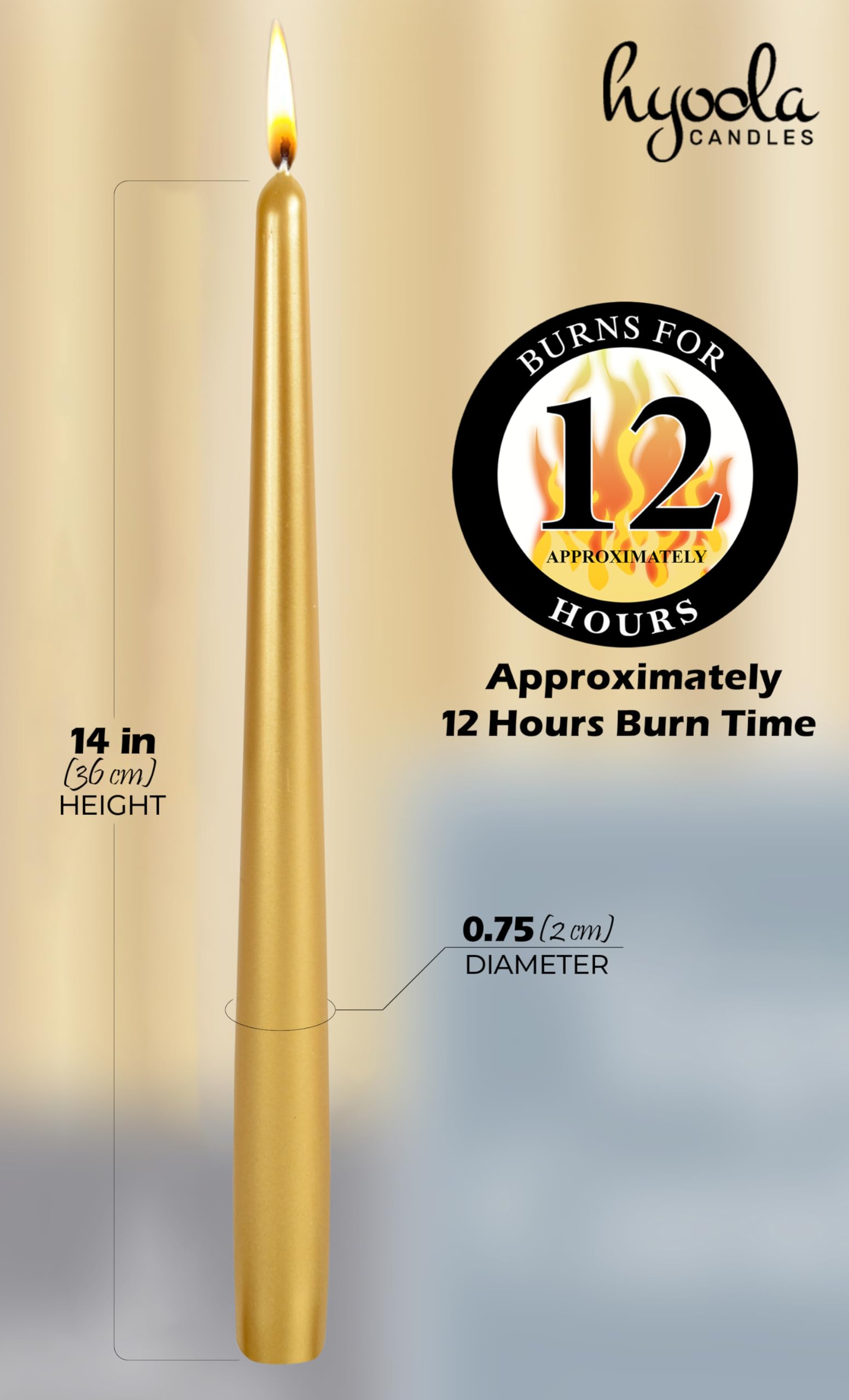 Candele Coniche 2,2 Cm H. 30 Cm 12 Pezzi - Bianco - Foto 7