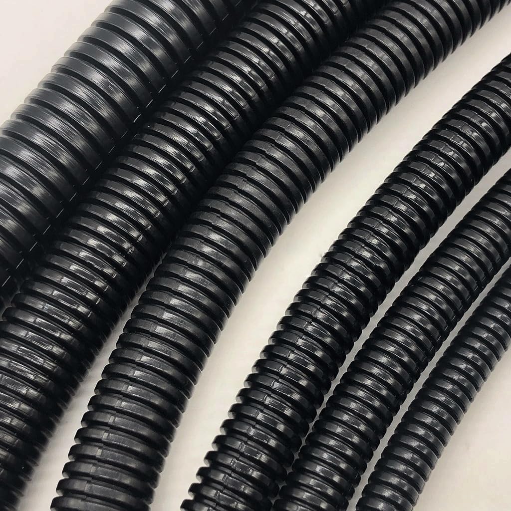 Tubo corrugado de 1 m for arnés de cableado automotriz: envoltura aislante espiral duradera for protección eléctrica.(12mm)
