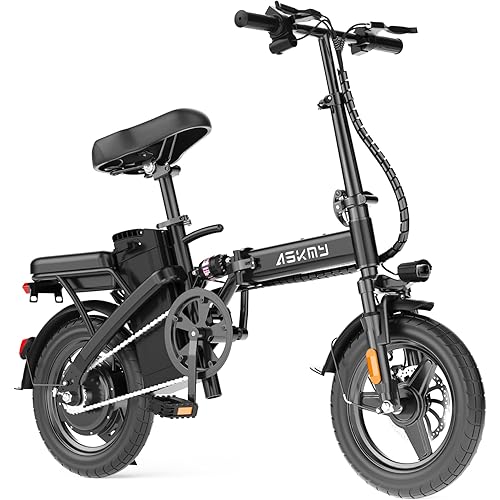 REOCRO Folding Electric Bike for Adults and Teens, 14" Mini E-Bike with 500W Motor, Foldable Ebike with 48V Removable Battery UL 2849 Certified, Commuter Electric Bicycle with 25-30 Miles PAS Range