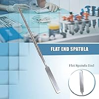 Vista 2 de Herramientas de laboratorio dentales de odontología Espátula de cemento terminada plana #24A, herramientas restauradoras del laboratorio, longitud