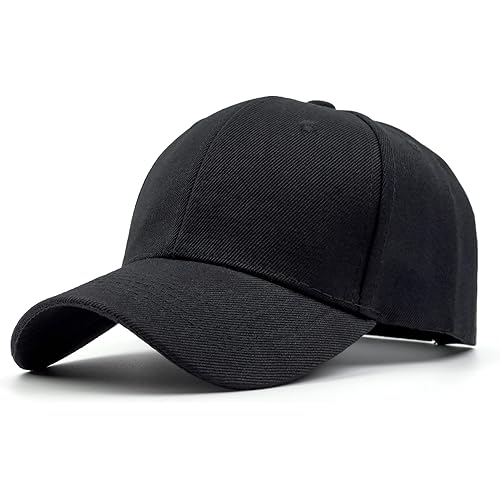 Structured Baseball Cap with Adjustable Closure - Performance Hat for Outdoor Activities and Custom Embroidery