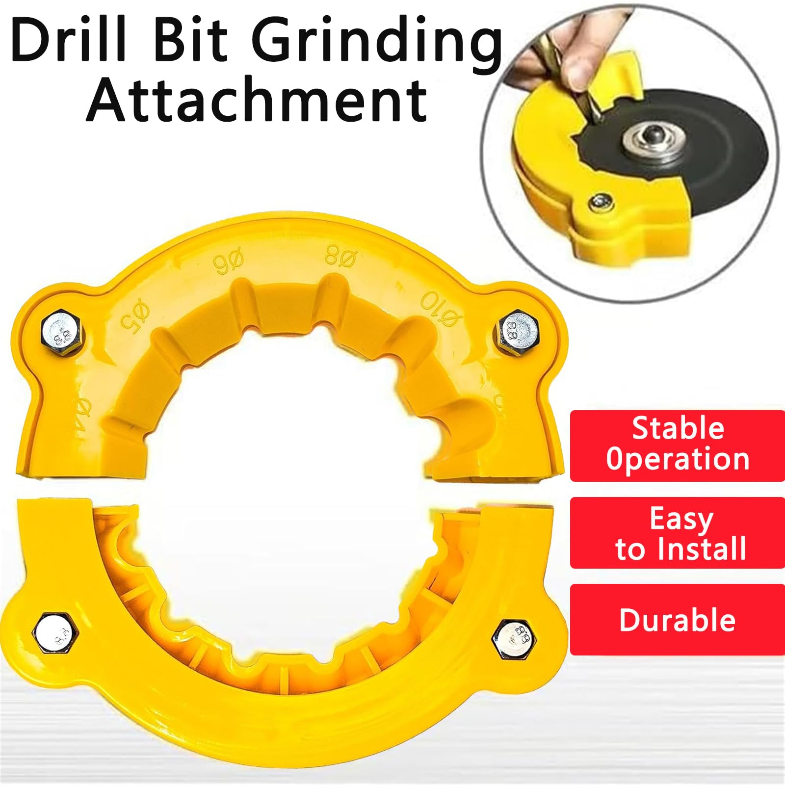 KSVFTB 2 PCS Drill Bit Sharpener, Multipurpose Drill Bit Sharpeners - Image 3