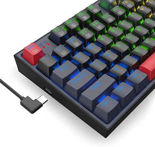 Miniatura 8 de Redragon Teclado mecánico, teclado para juegos con cable con 94 teclas, edición macro programable, almohadilla numérica, diseño compacto para